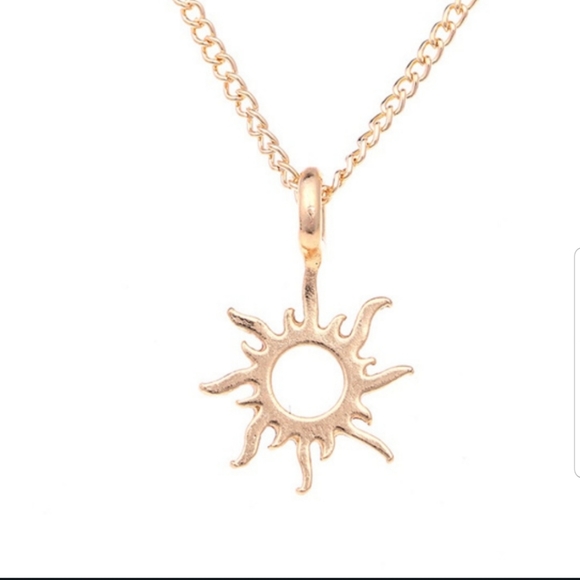 🌞🌞Super Cute Good Vibes Only necklace  in GOLD - Picture 2 of 14